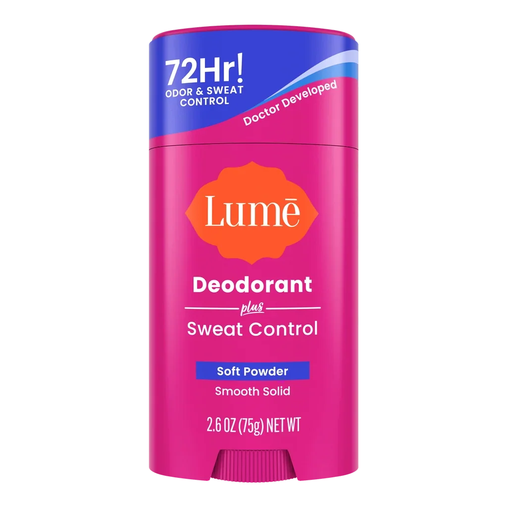 Lume Sweat Control Solid Deodorant Soft Powder